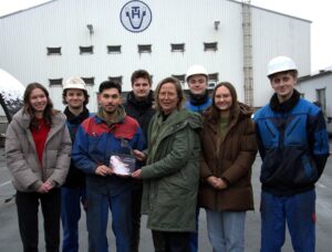 Frau Granica vom AGV bei der Verleihung des 3. Platzes